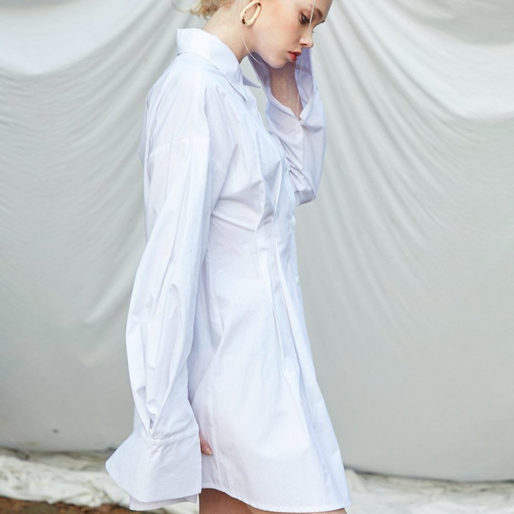 Blair Pintuck Shirt Dress Storets